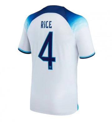 England Declan Rice #4 Replica Home Stadium Shirt World Cup 2022 Short Sleeve